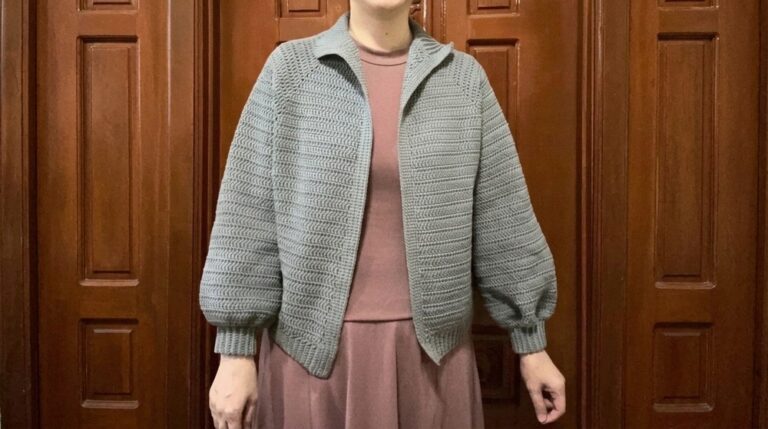 Easy Top-down Crochet Cardigan Pattern 3