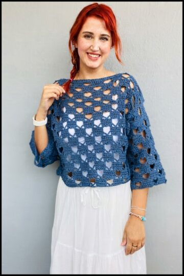 Crochet Heart Top Pattern 2