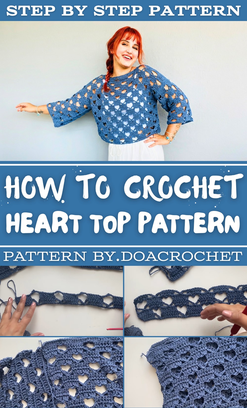 Crochet Heart Top Pattern