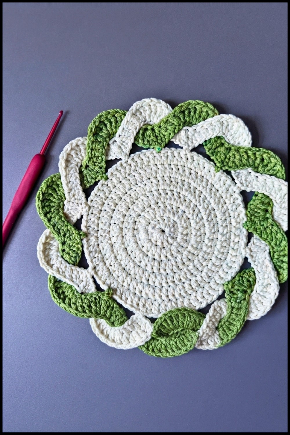 Crochet Round Hot Pad Pattern 2