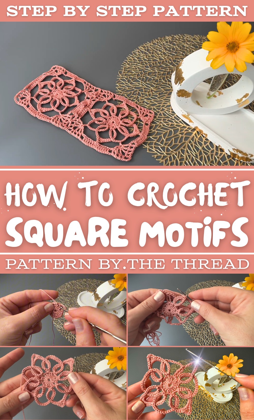 Crochet Square Motifs Pattern