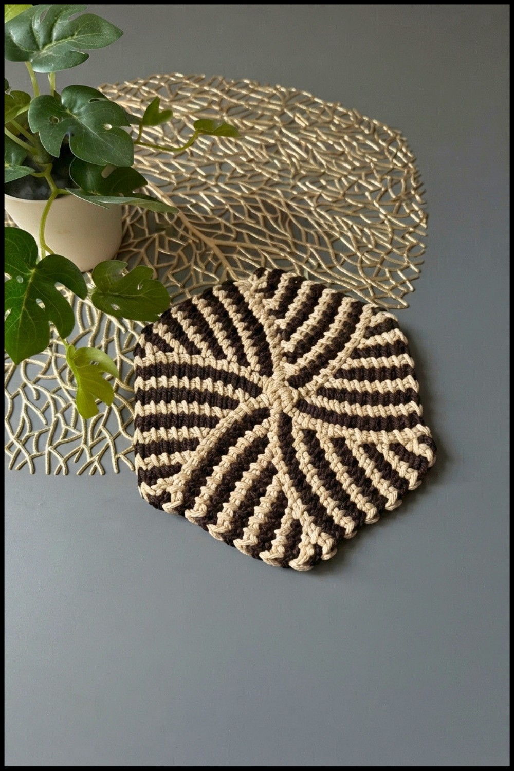 Easy Crochet Tunisian Napkin Pattern 2