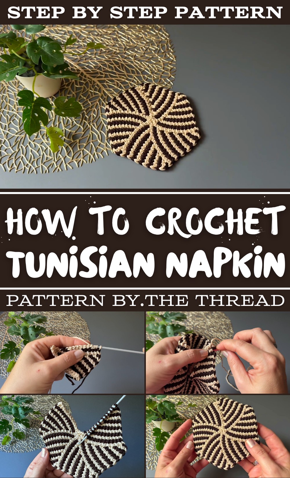Easy Crochet Tunisian Napkin Pattern